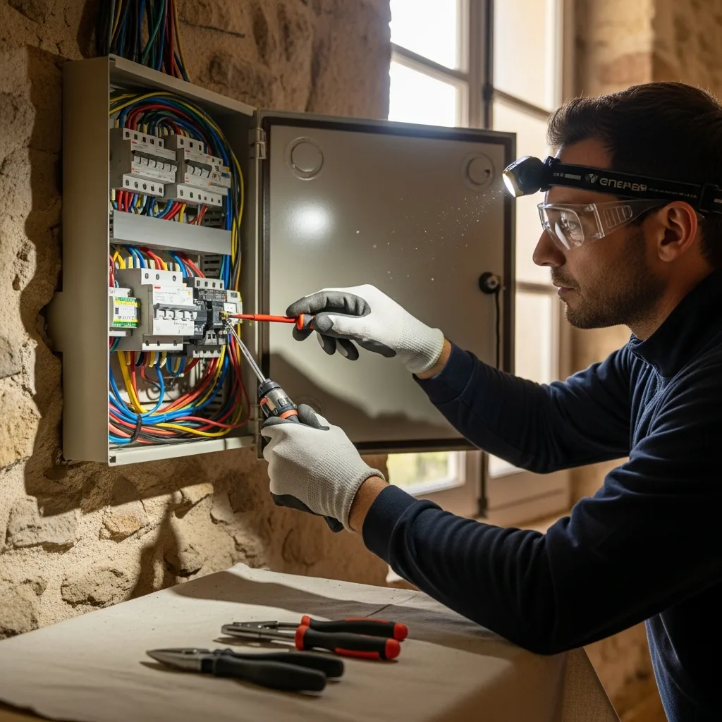Électricien intervenant à Achères-la-Forêt