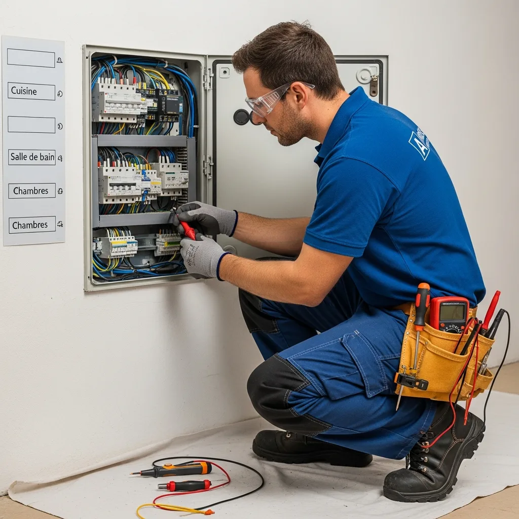 Électricien intervenant à Angerville