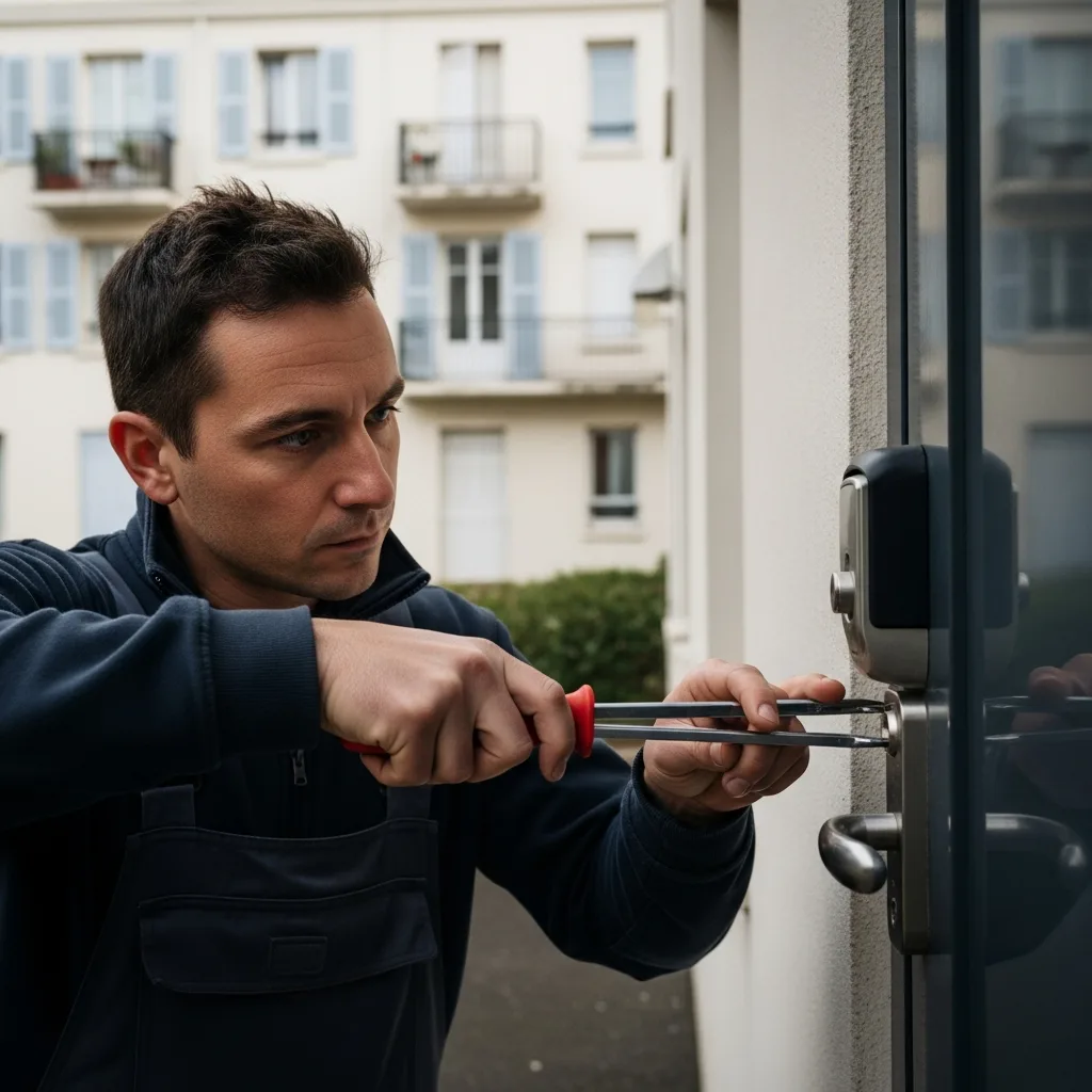 Serrurier ouvrant une porte à Angervilliers