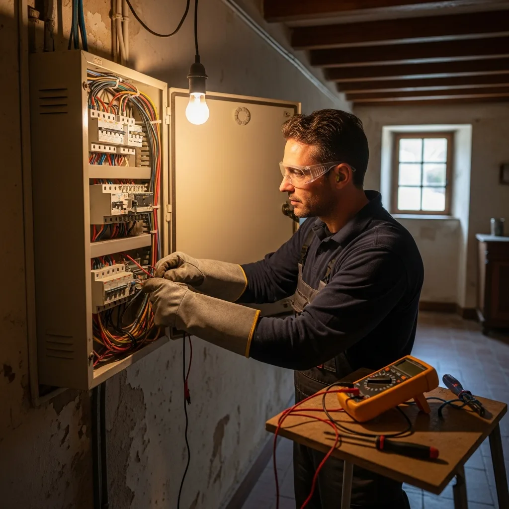 Électricien intervenant à Arpajon