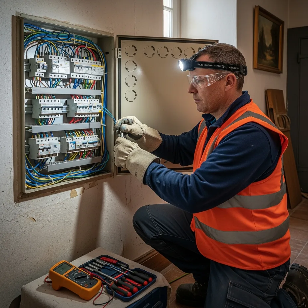 Électricien intervenant à Aulnay-sur-Mauldre