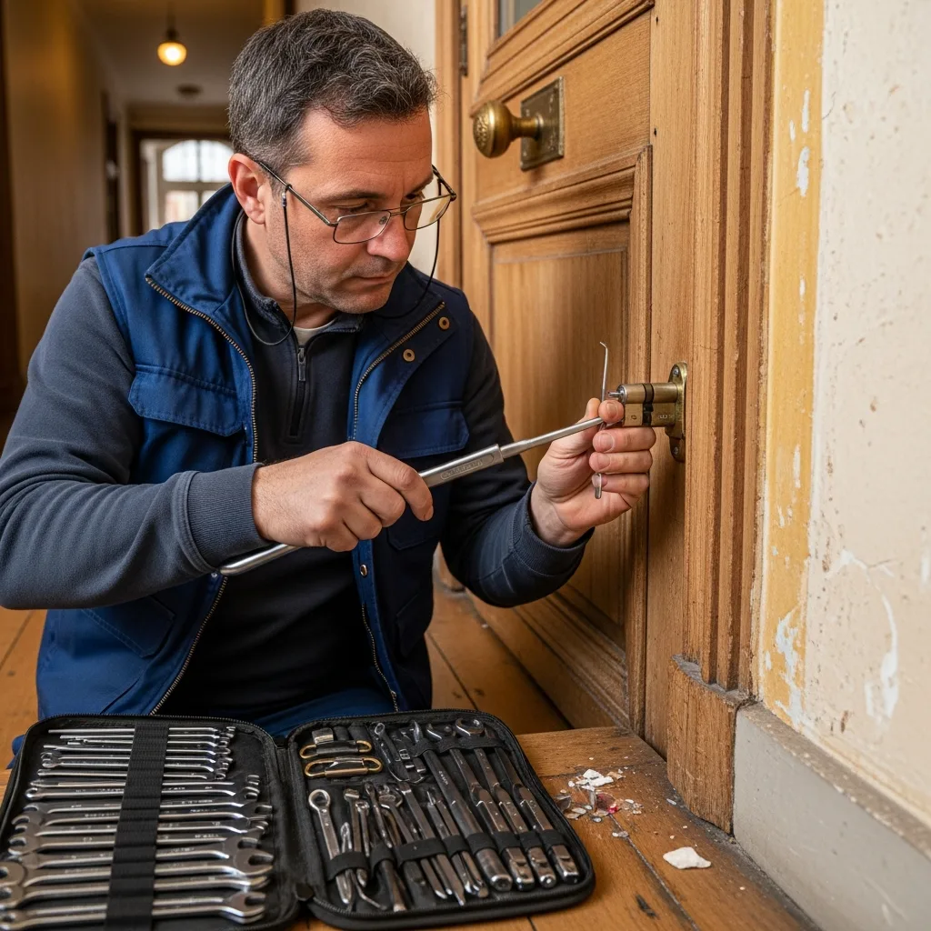Serrurier ouvrant une porte à Auvers-sur-Oise