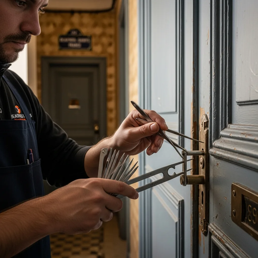 Serrurier ouvrant une porte à Beautheil-Saints