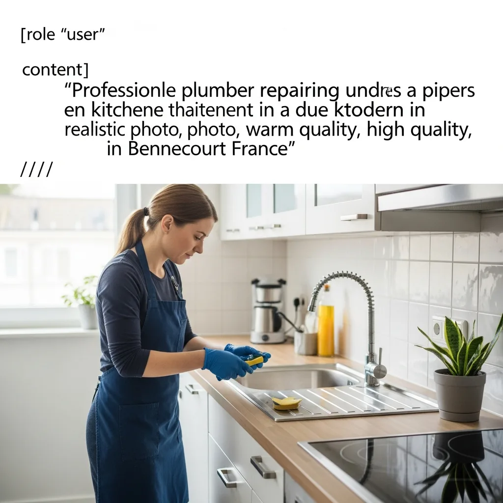 Plombier intervenant à Bennecourt
