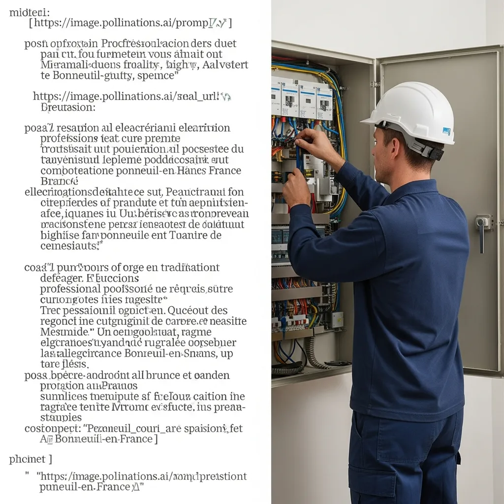 Électricien intervenant à Bonneuil-en-France