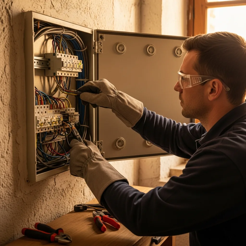 Électricien intervenant à Bouleurs