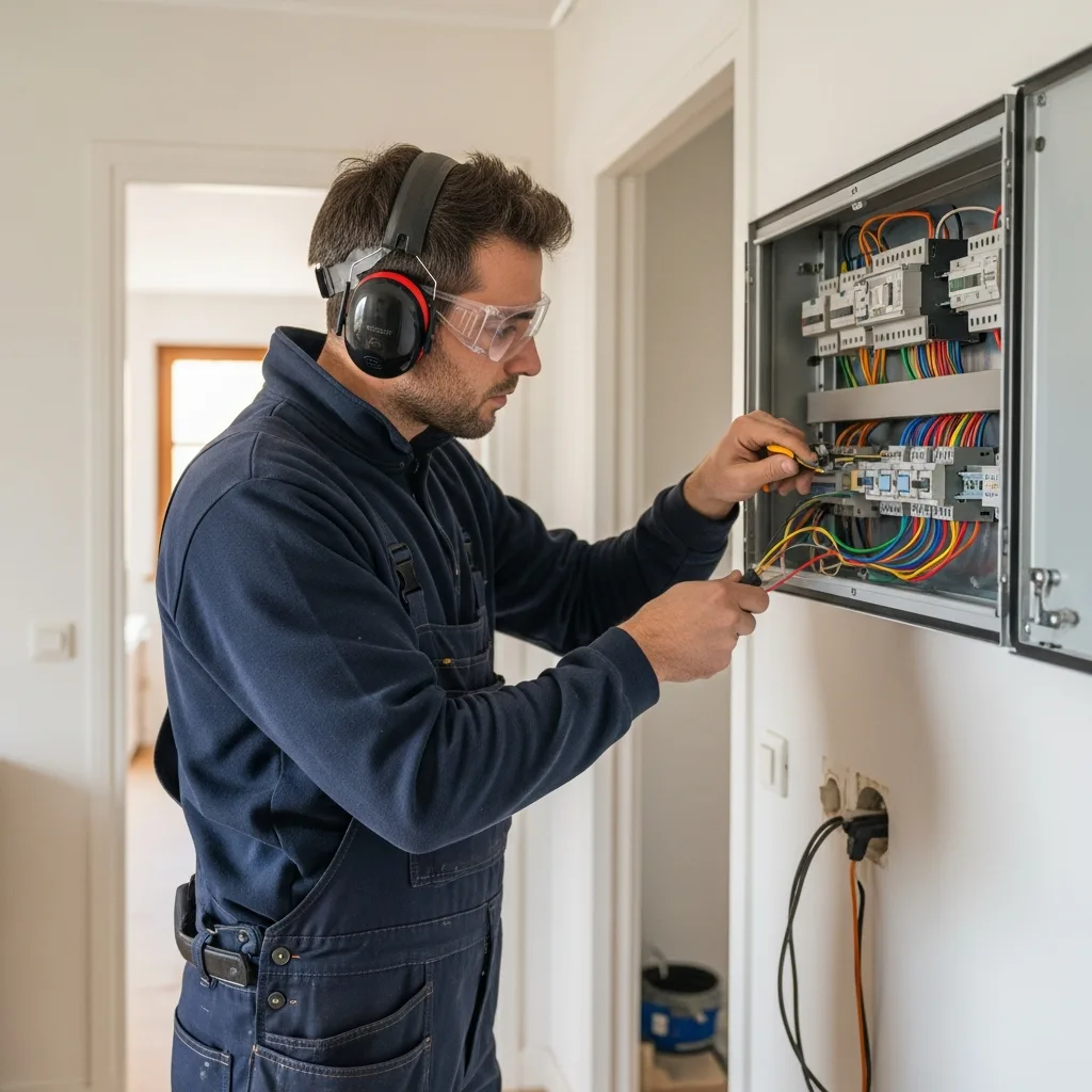 Électricien intervenant à Brunoy
