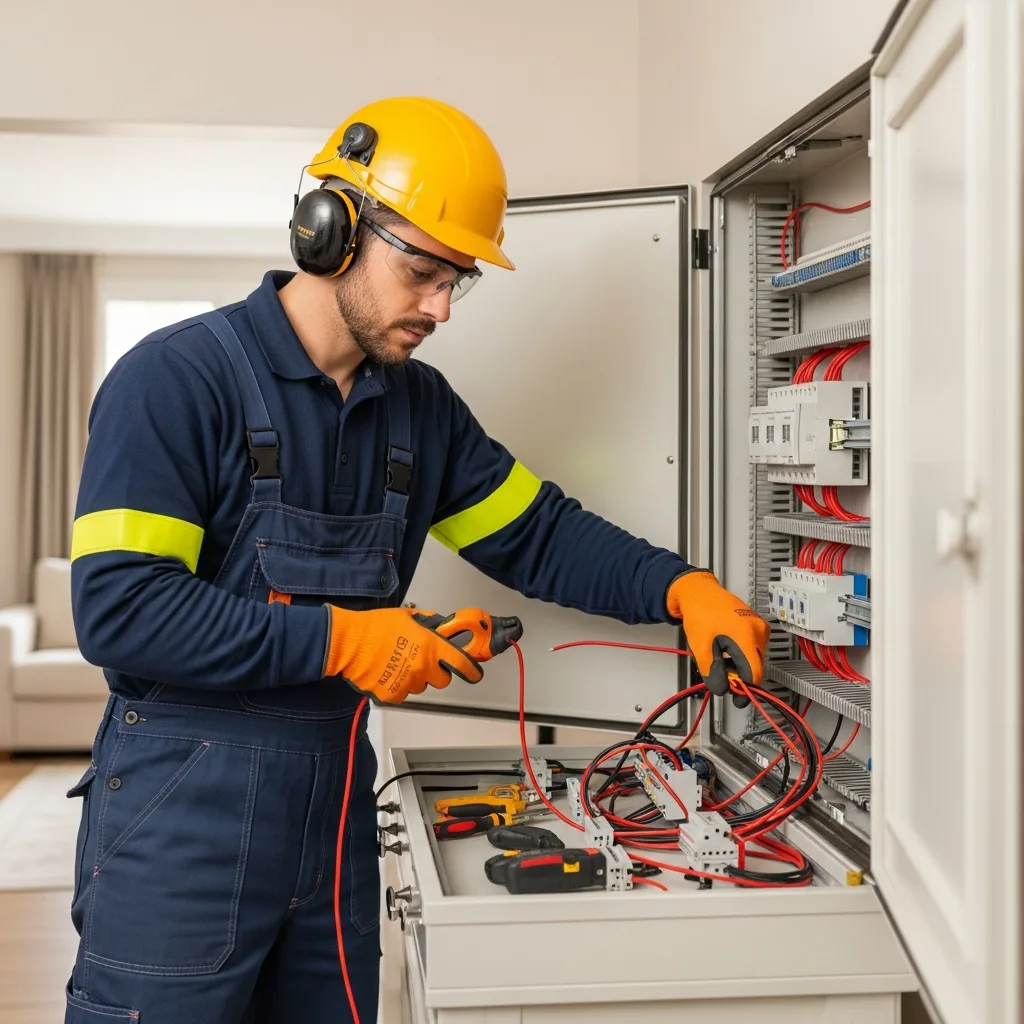 Électricien intervenant à Cerny