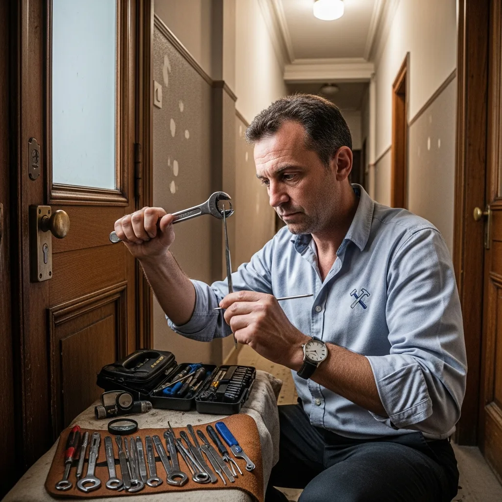 Serrurier ouvrant une porte à Chambourcy