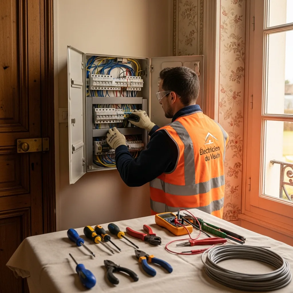 Électricien intervenant à Champagne-sur-Oise