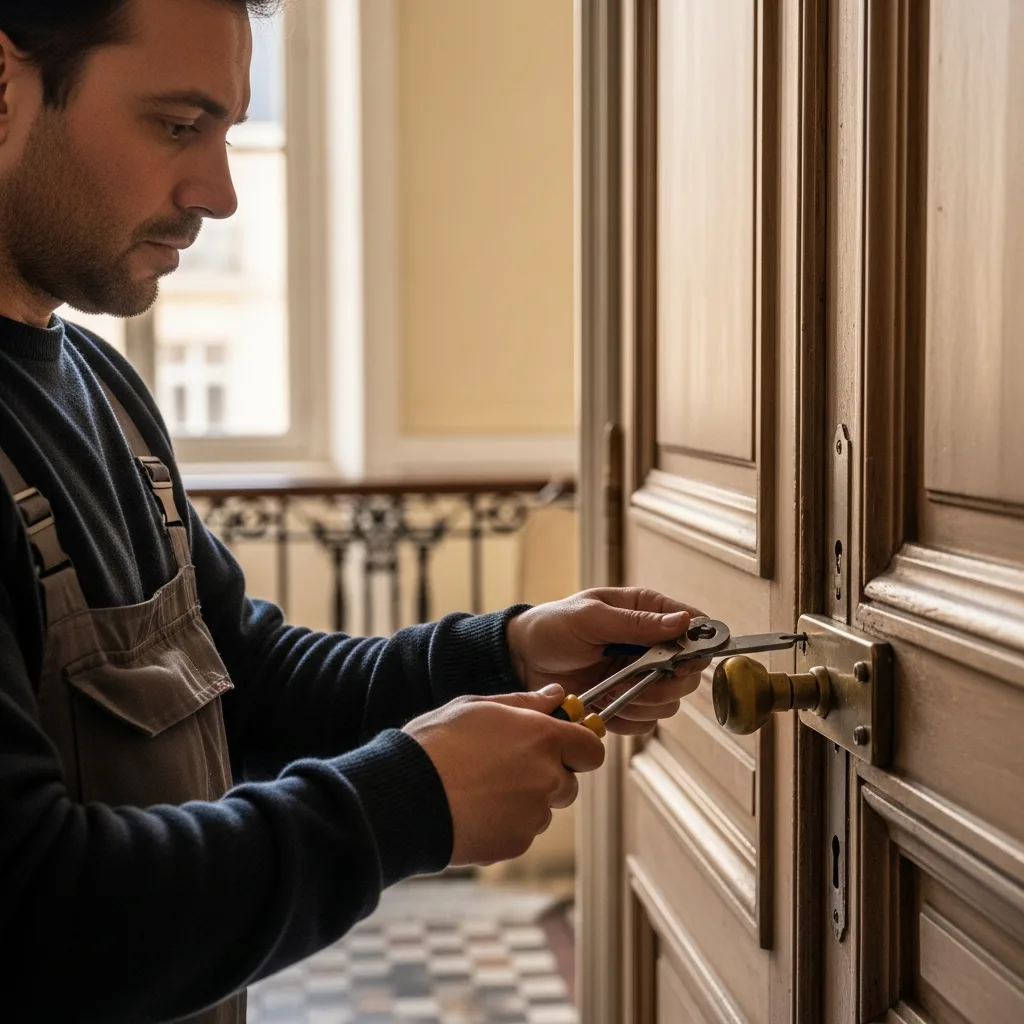 Serrurier ouvrant une porte à Chanteloup-en-Brie