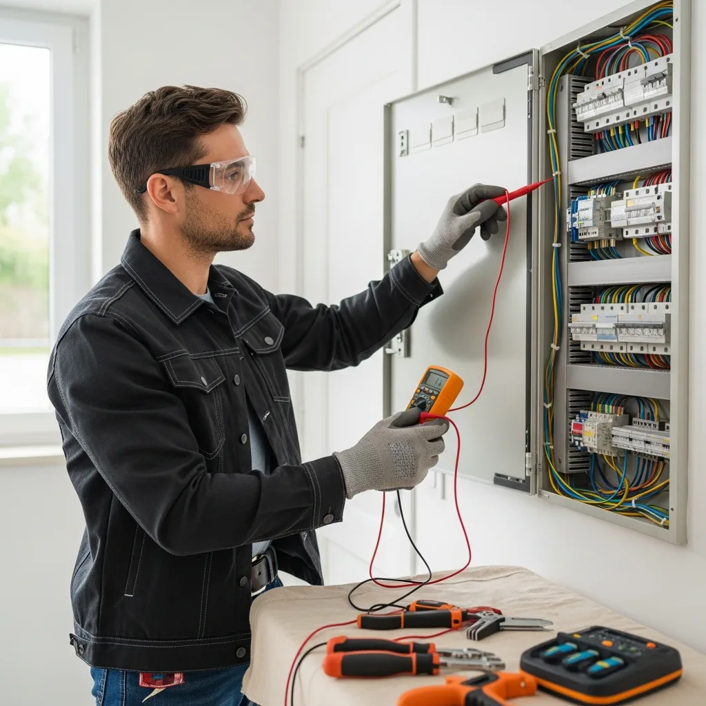 Électricien intervenant à Chapet