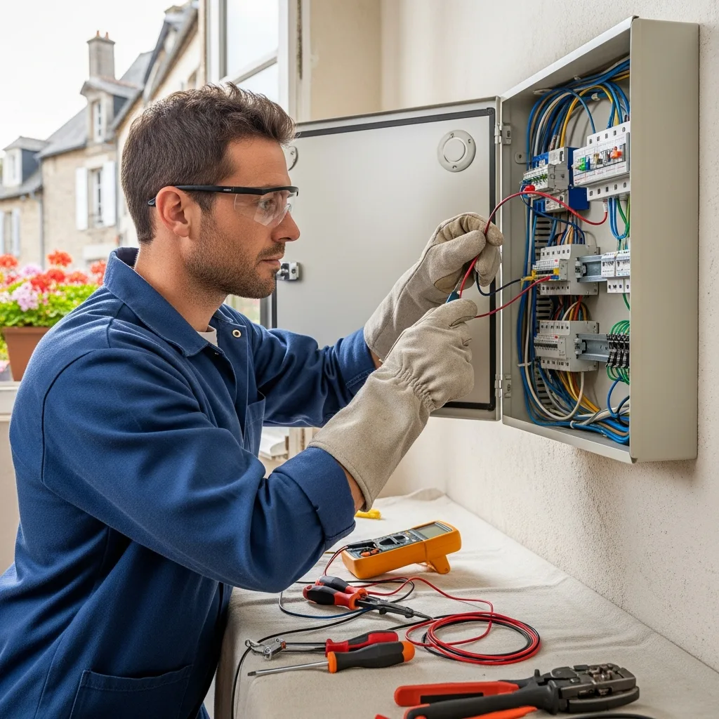 Électricien intervenant à Charny