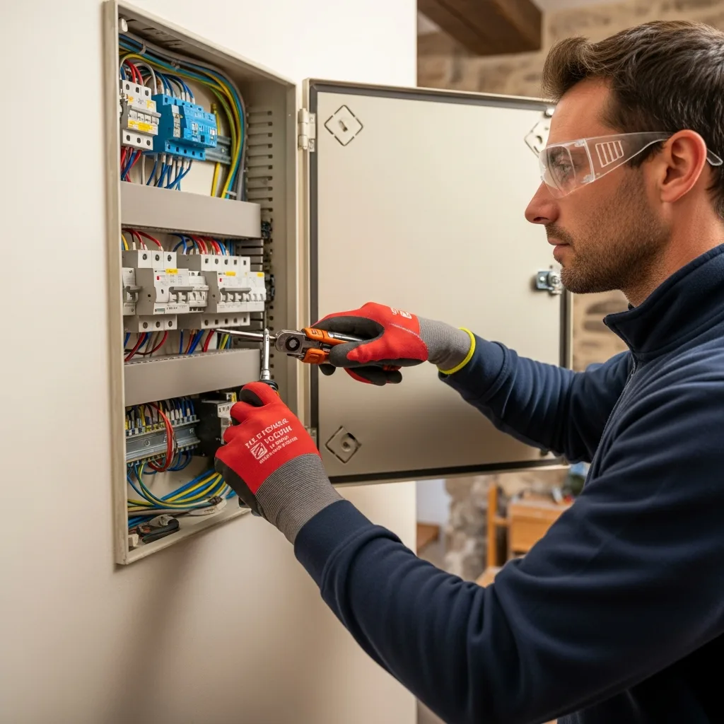 Électricien intervenant à Chars