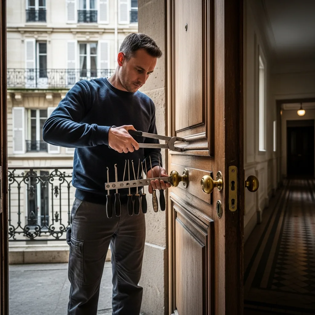 Serrurier ouvrant une porte à Collégien