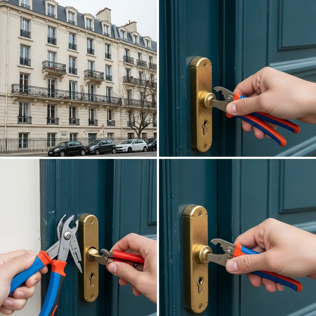 Serrurier ouvrant une porte à Colombes