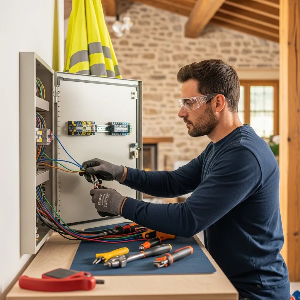 Électricien intervenant à Crespières