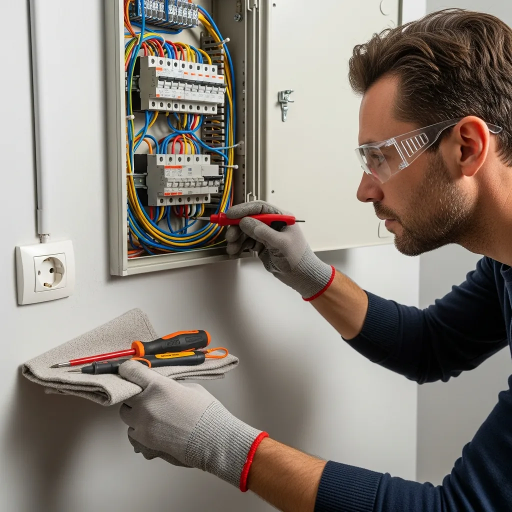 Électricien intervenant à D'Huison-Longueville