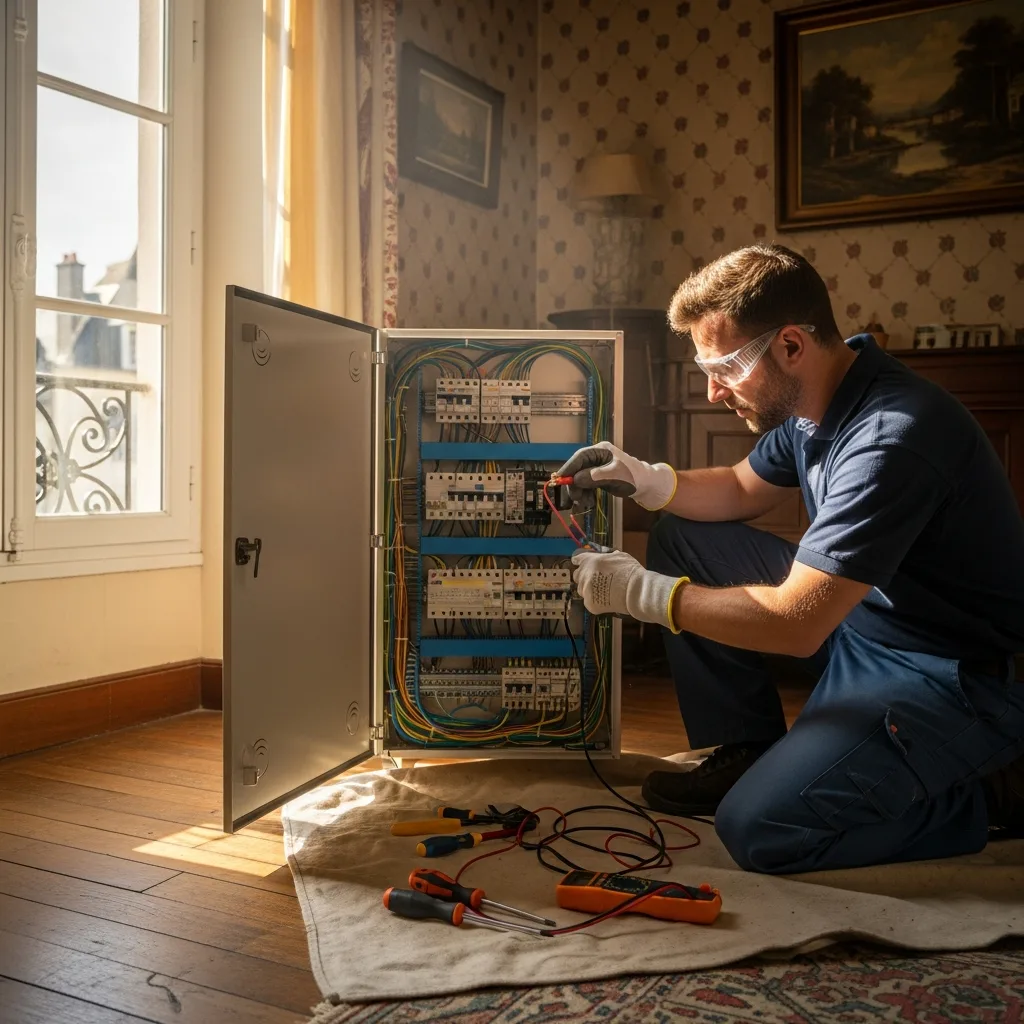 Électricien intervenant à Écouen