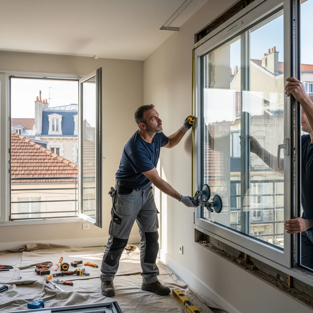 Pose double vitrage à Écouen (95440)