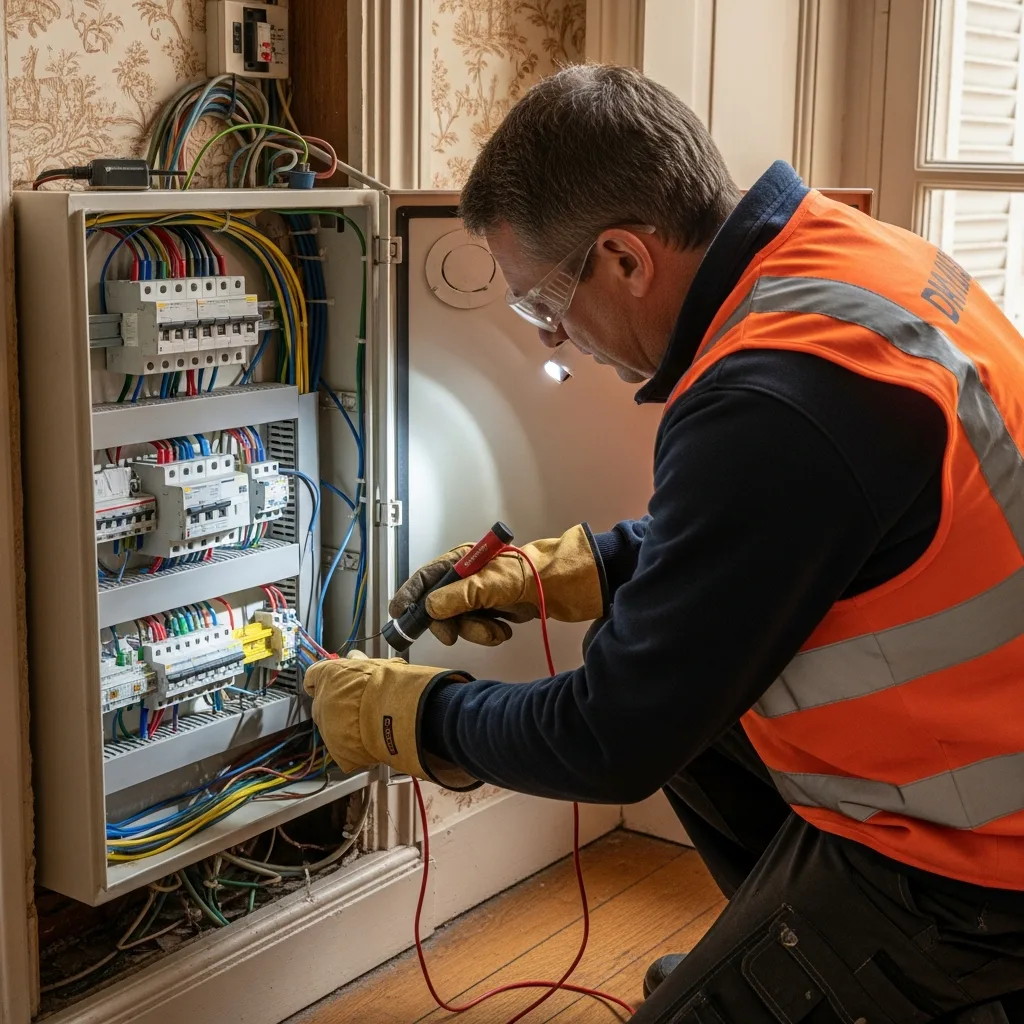 Électricien intervenant à Égly