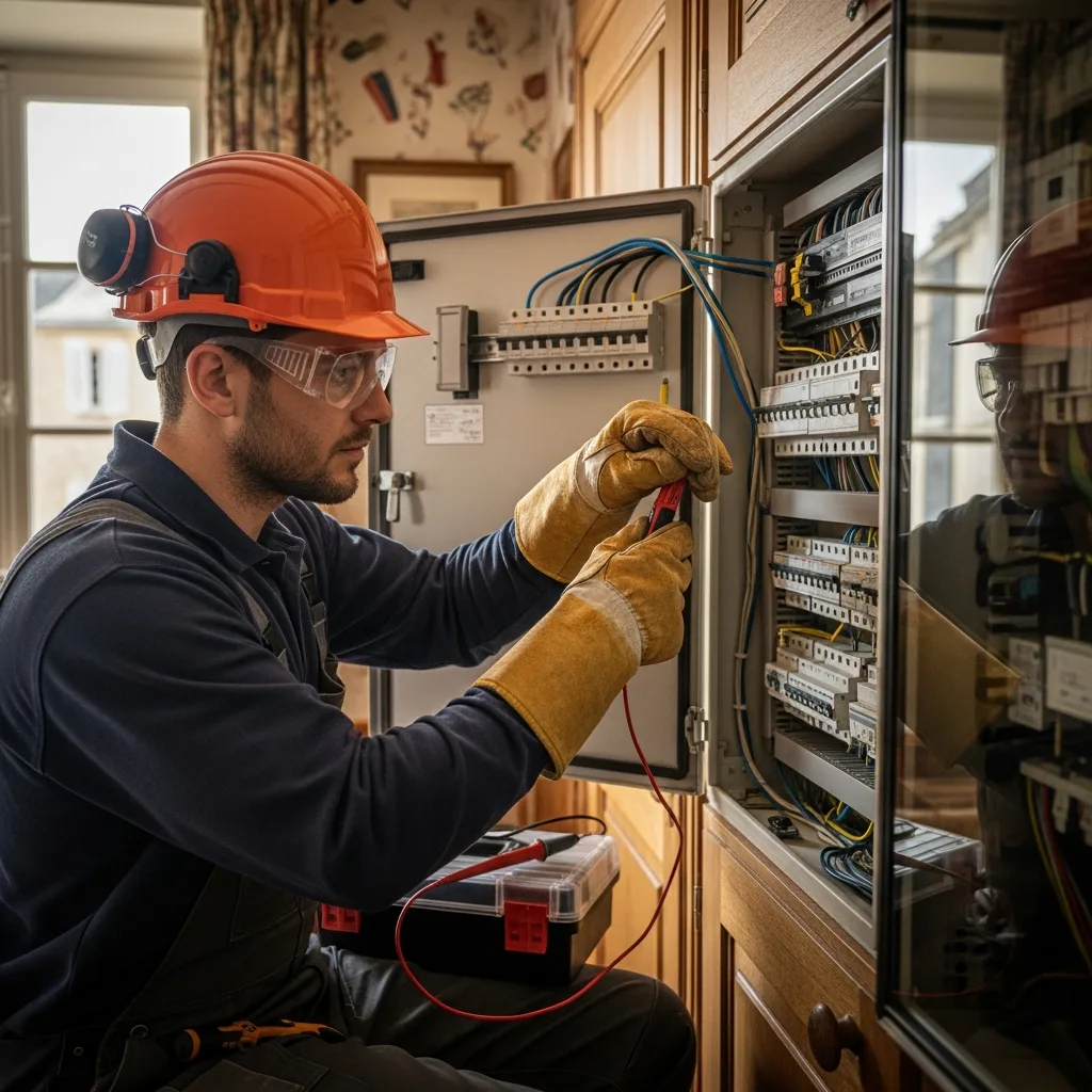 Électricien intervenant à Étréchy