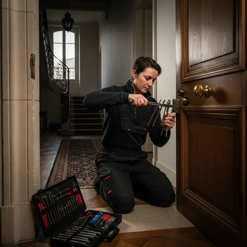 Serrurier ouvrant une porte à Évry-Grégy-sur-Yerre