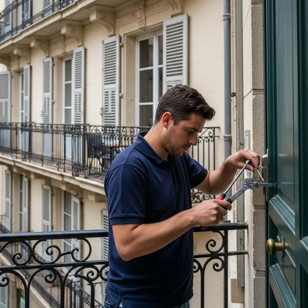 Serrurier ouvrant une porte à Favières