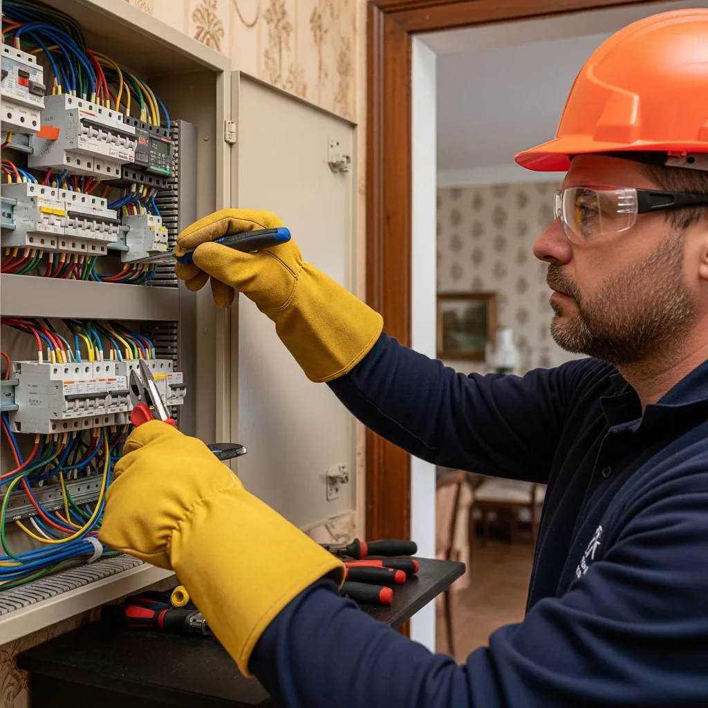 Électricien intervenant à Ferrières-en-Brie