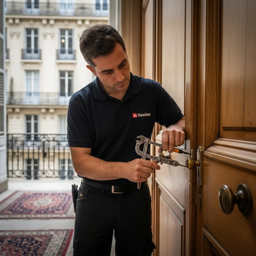 Serrurier ouvrant une porte à Fontenay-le-Vicomte