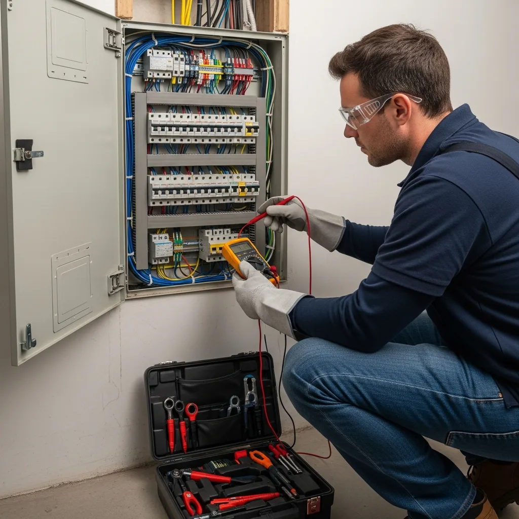 Électricien intervenant à Fosses