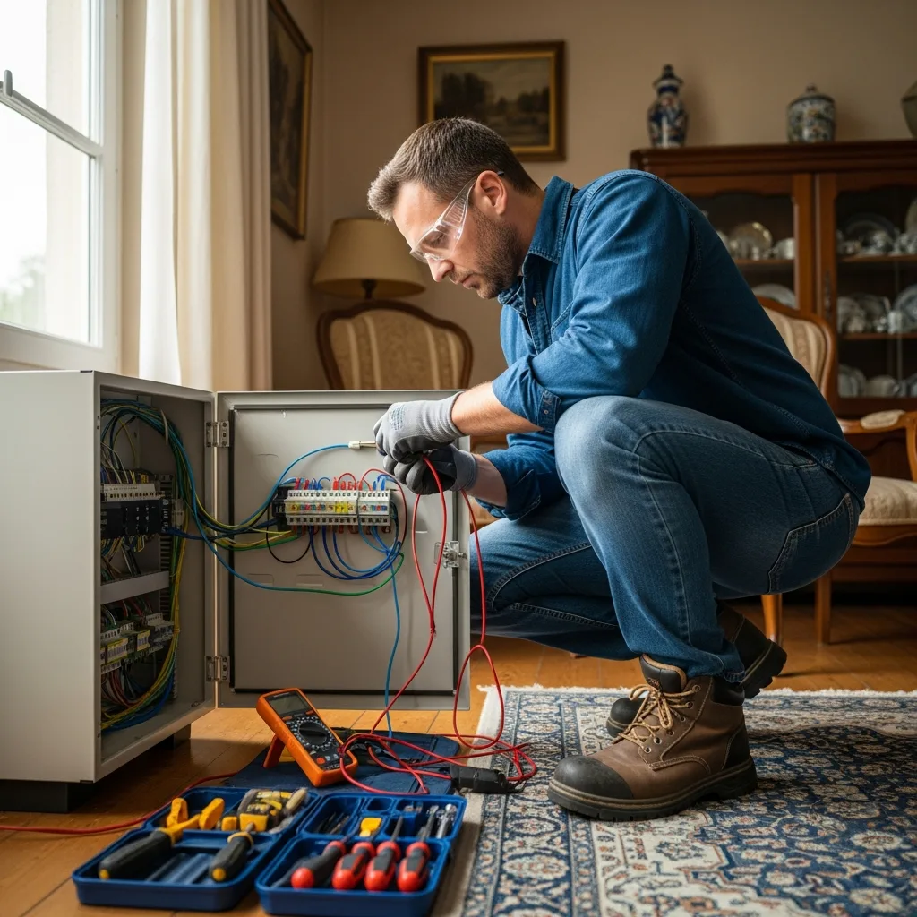 Électricien intervenant à Guérard