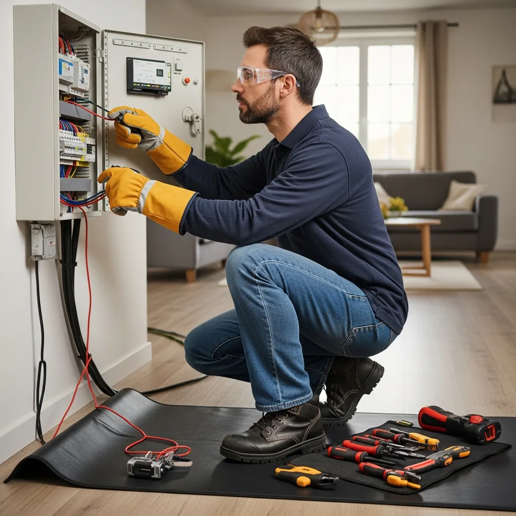 Électricien intervenant à Jouy-le-Moutier