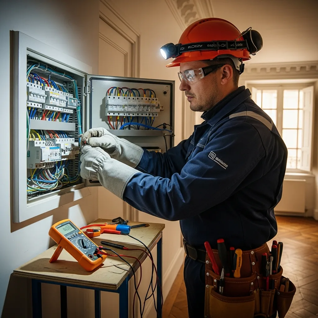 Électricien intervenant à L'Isle-Adam
