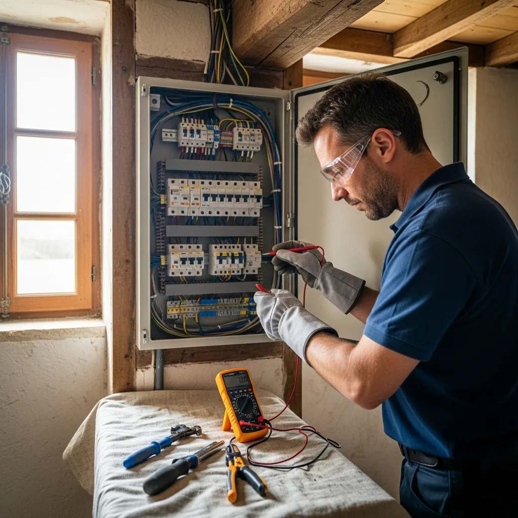 Électricien intervenant à La Ferté-Gaucher