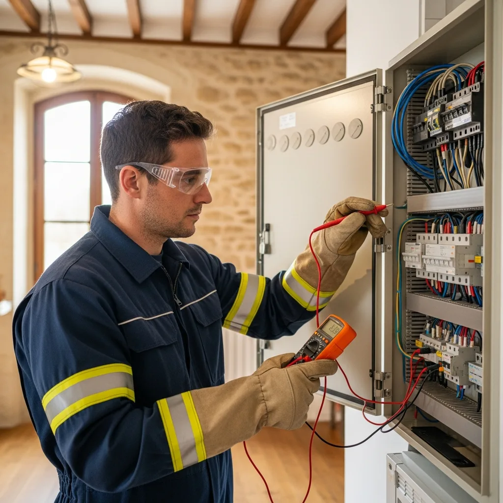 Électricien intervenant à La Houssaye-en-Brie