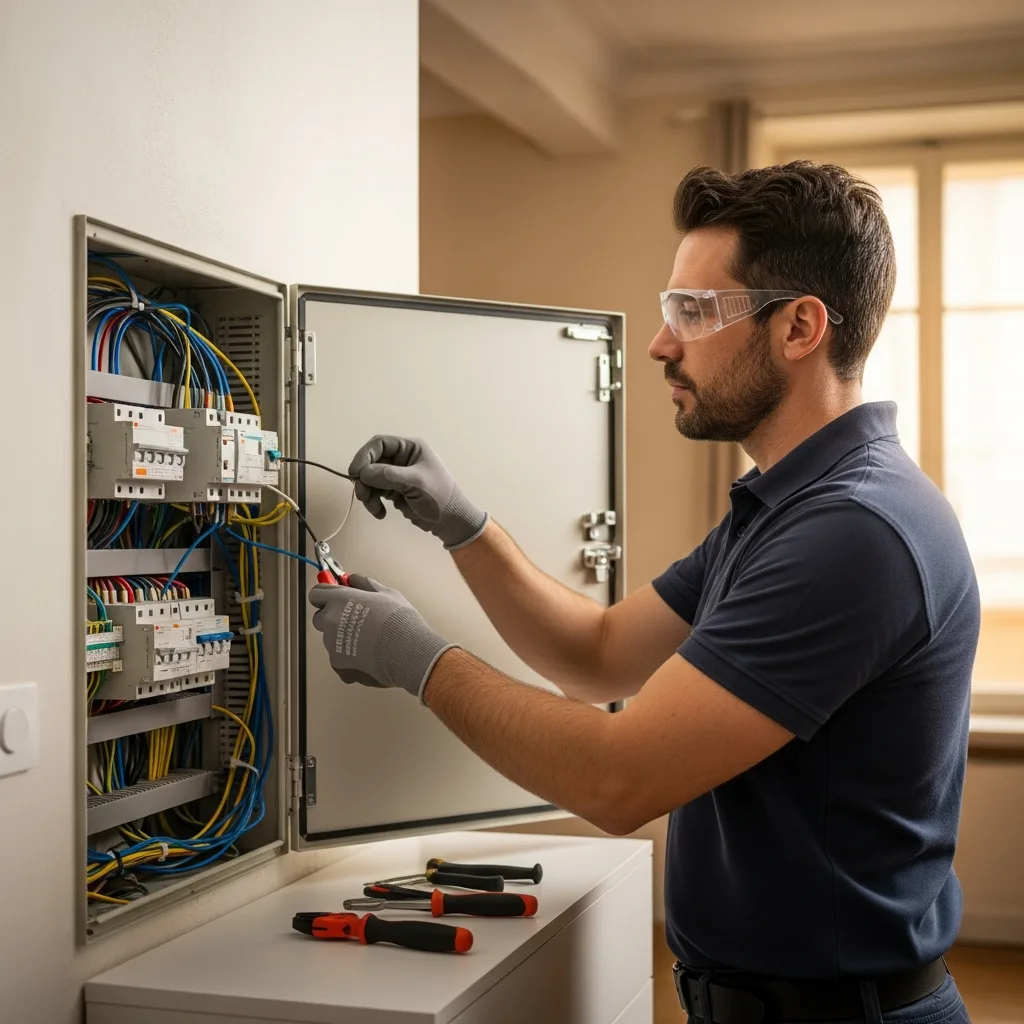 Électricien intervenant à La Norville