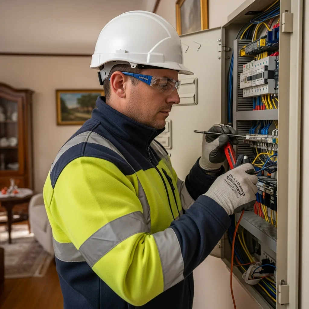 Électricien intervenant à La Queue-en-Brie