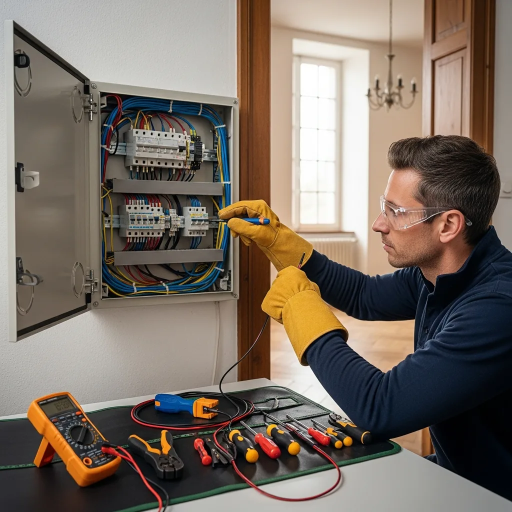 Électricien intervenant à La Rochette