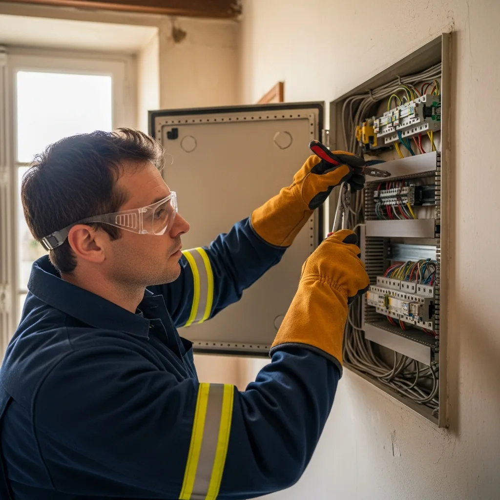 Électricien intervenant à Le Mesnil-Saint-Denis