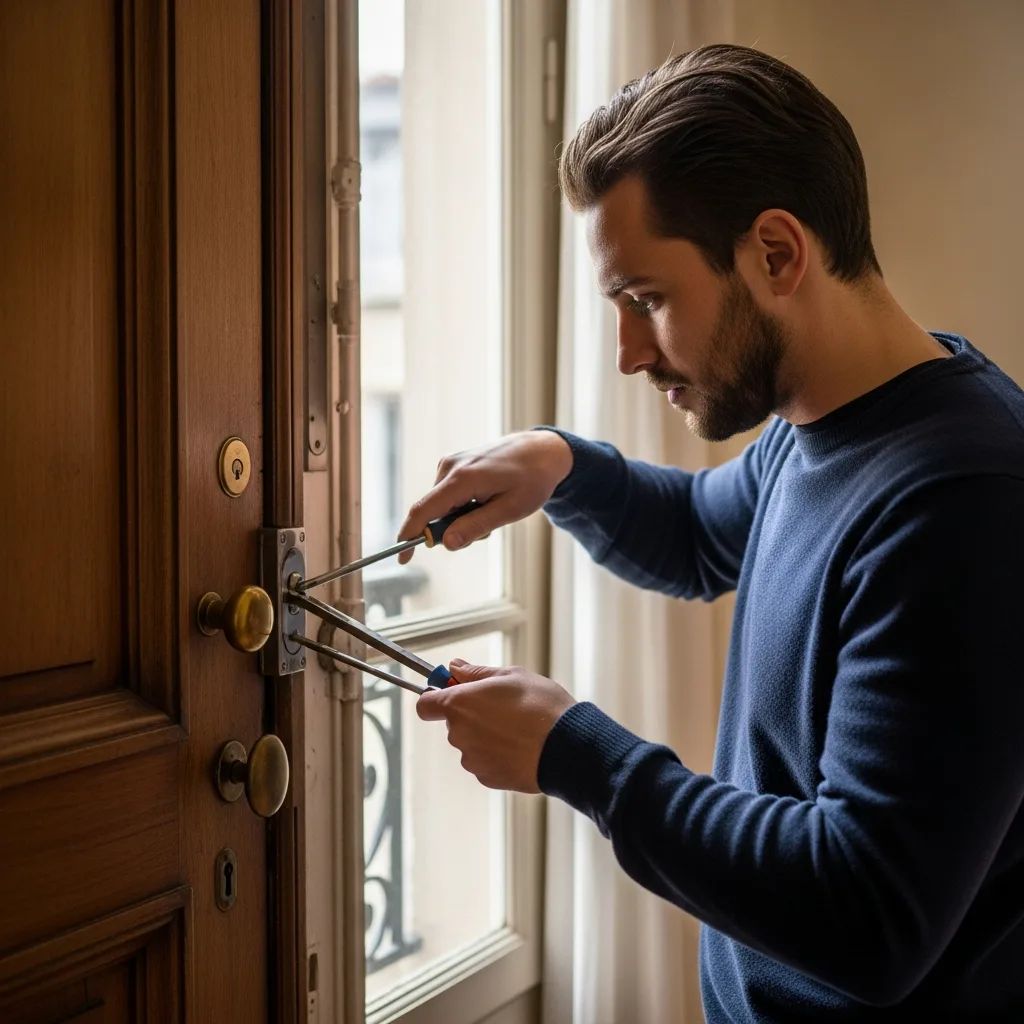 Serrurier ouvrant une porte à Le Mesnil-Saint-Denis