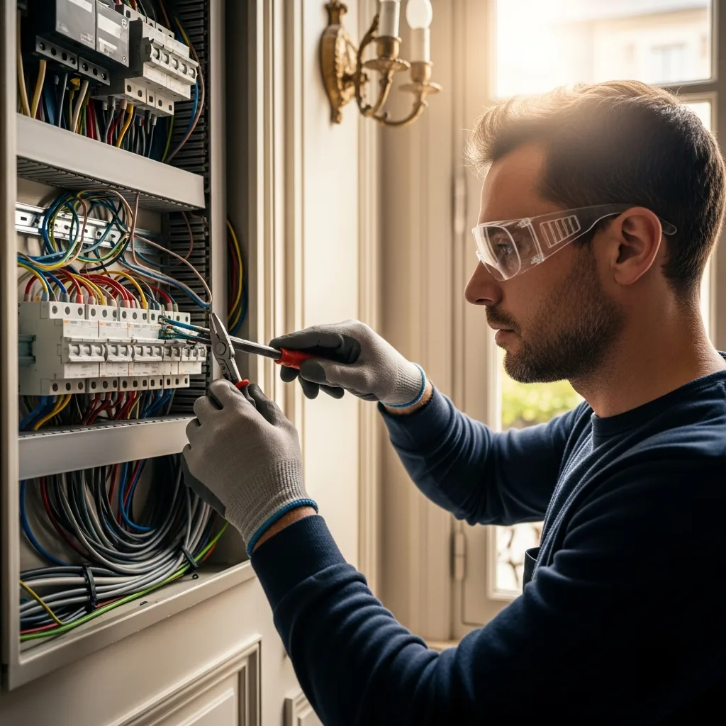 Électricien intervenant à Leudeville