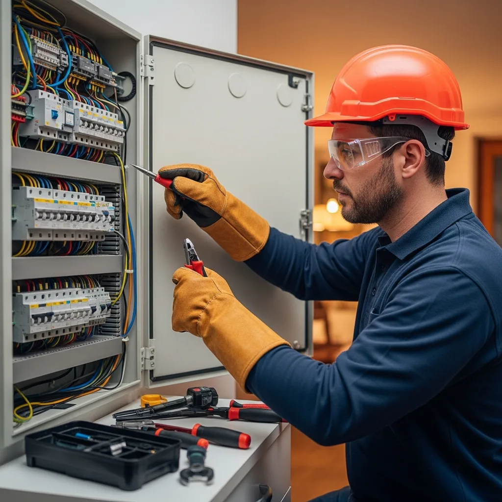 Électricien intervenant à Luzarches