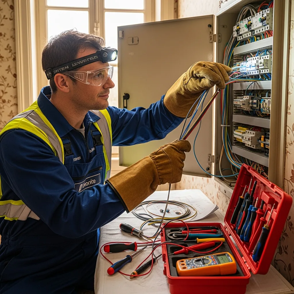 Électricien intervenant à Margency