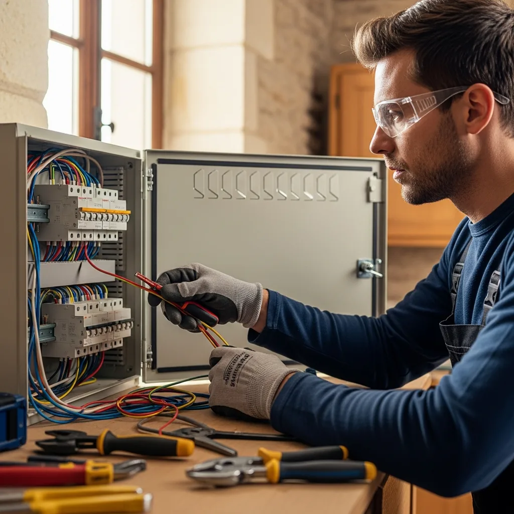 Électricien intervenant à Médan