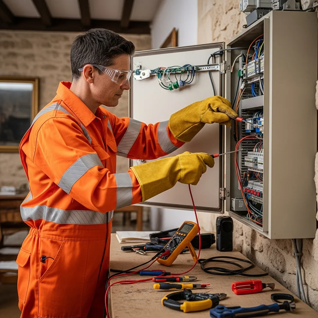 Électricien intervenant à Menucourt