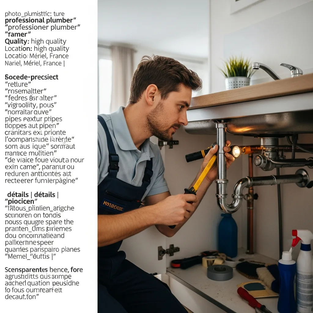 Plombier intervenant à Mériel
