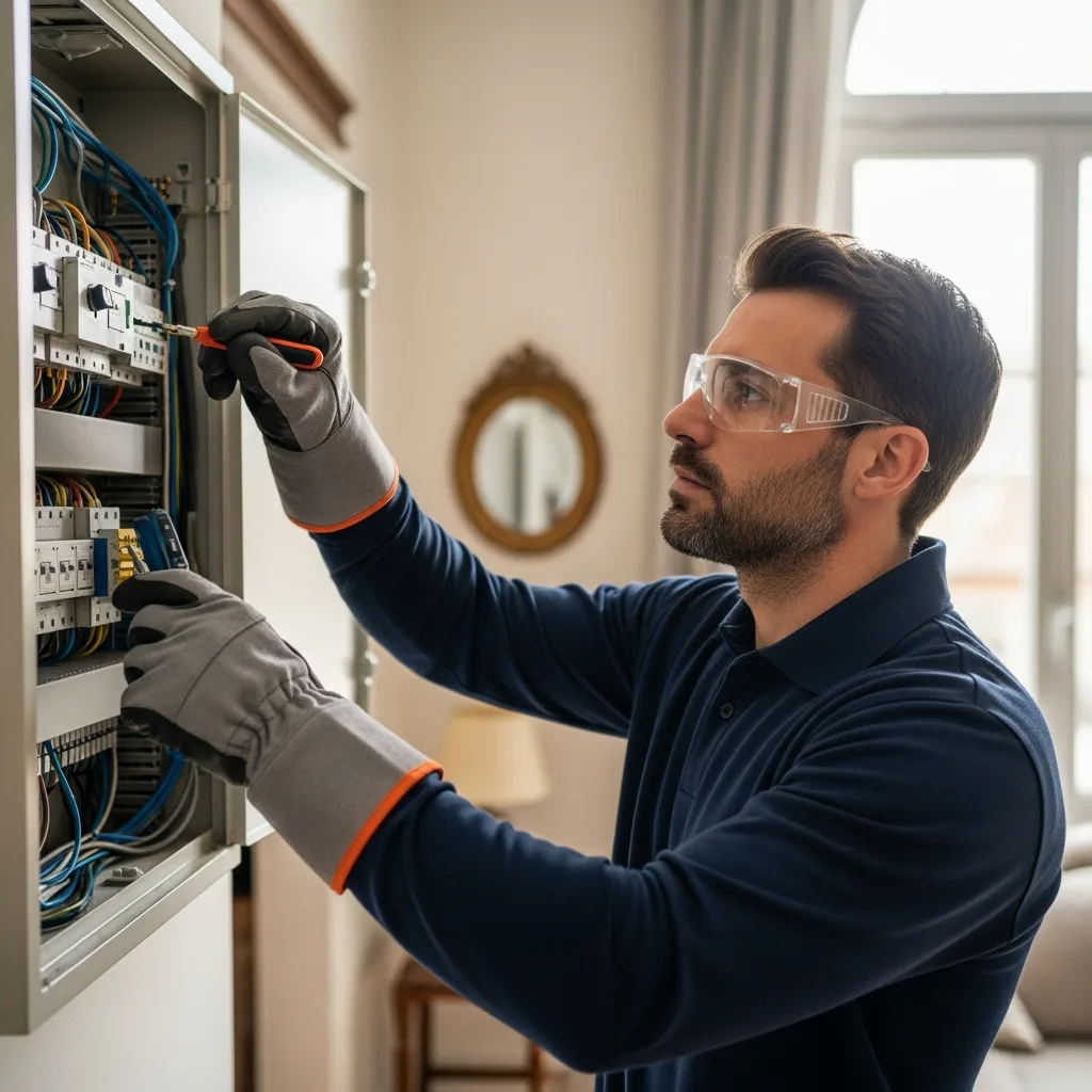Électricien intervenant à Montgeron