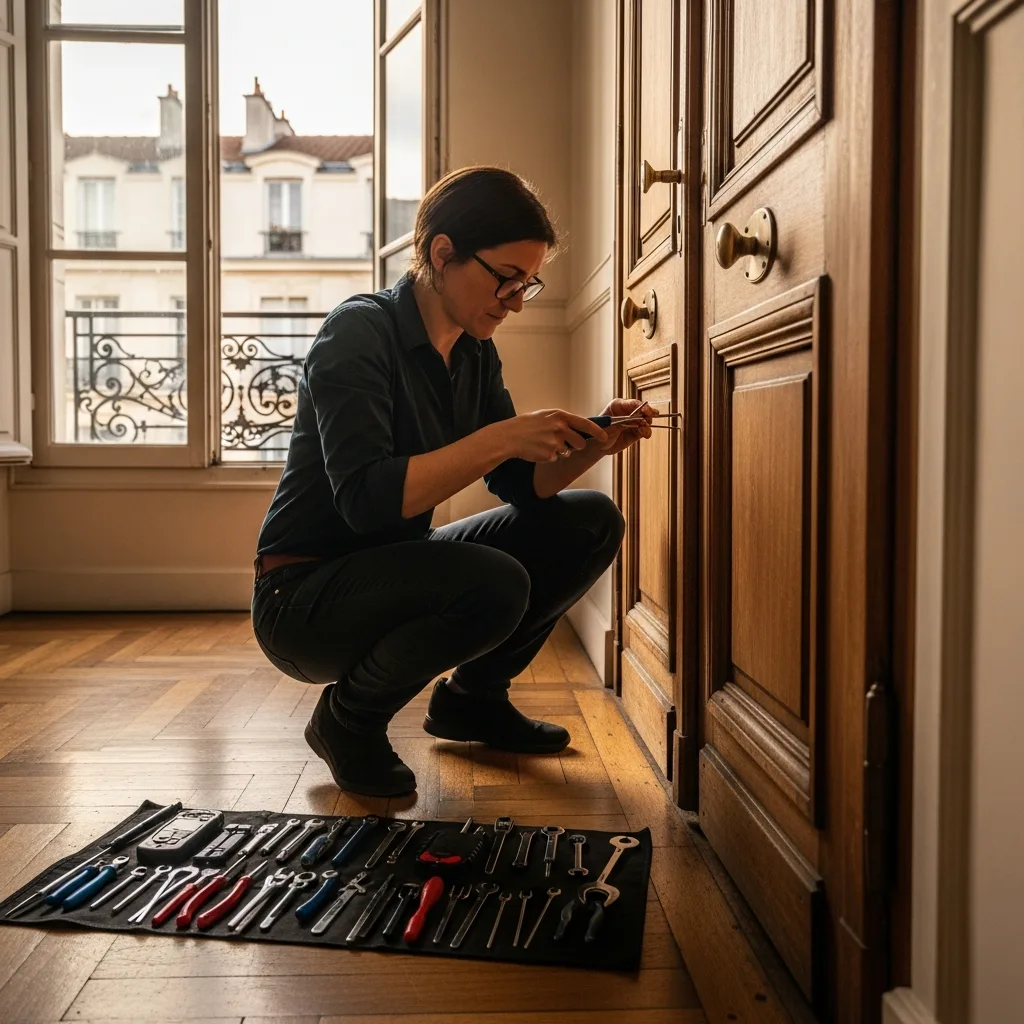 Serrurier ouvrant une porte à Montsoult