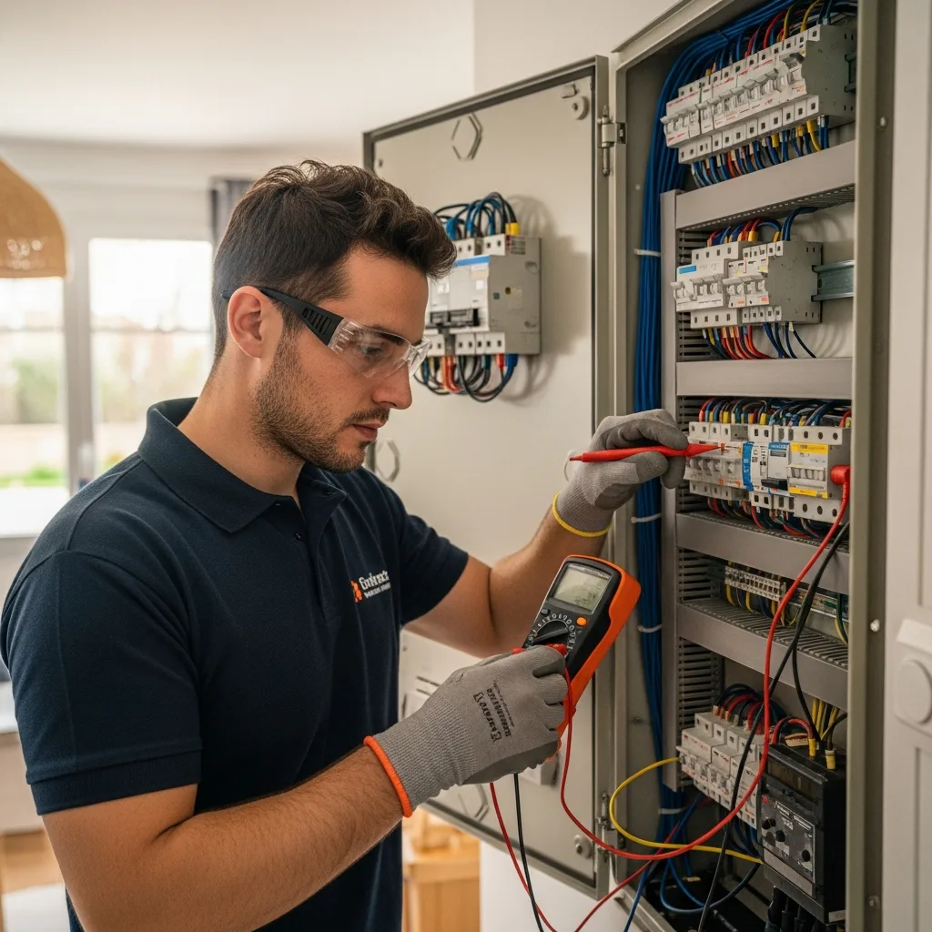 Électricien intervenant à Mouroux